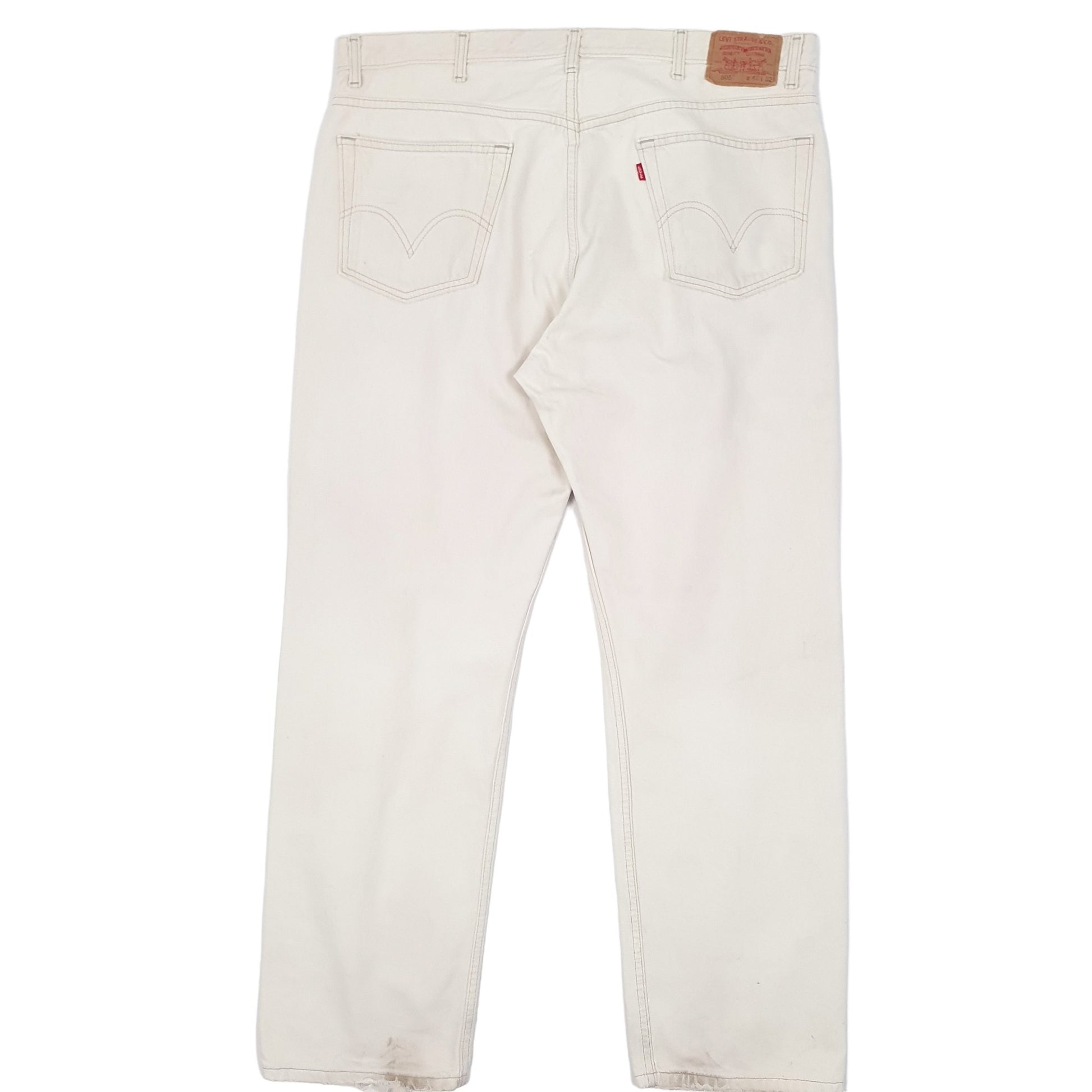 Levis 505 Regular Fit 1990's Jeans W42 L32 Cream