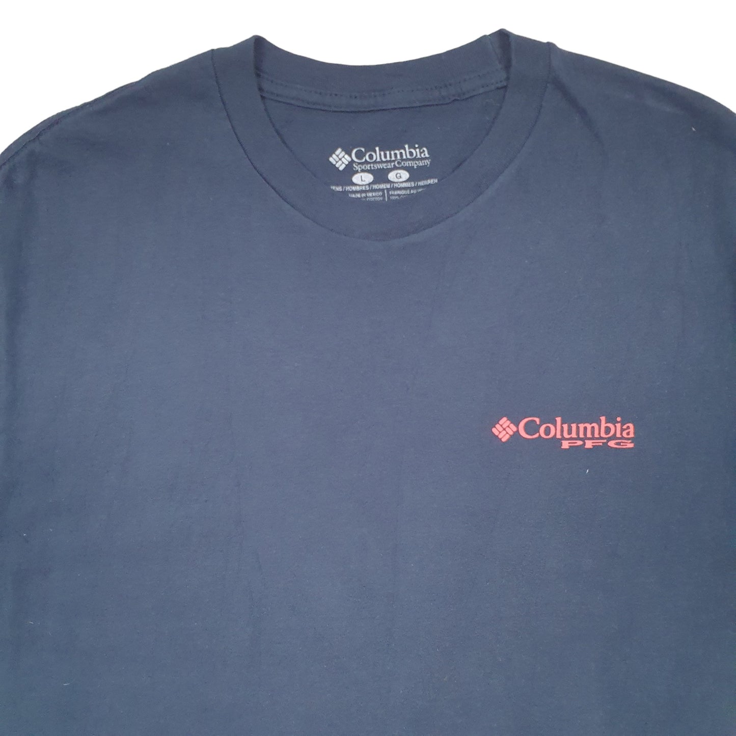 Mens Blue Columbia Sportswear  Short Sleeve T Shirt