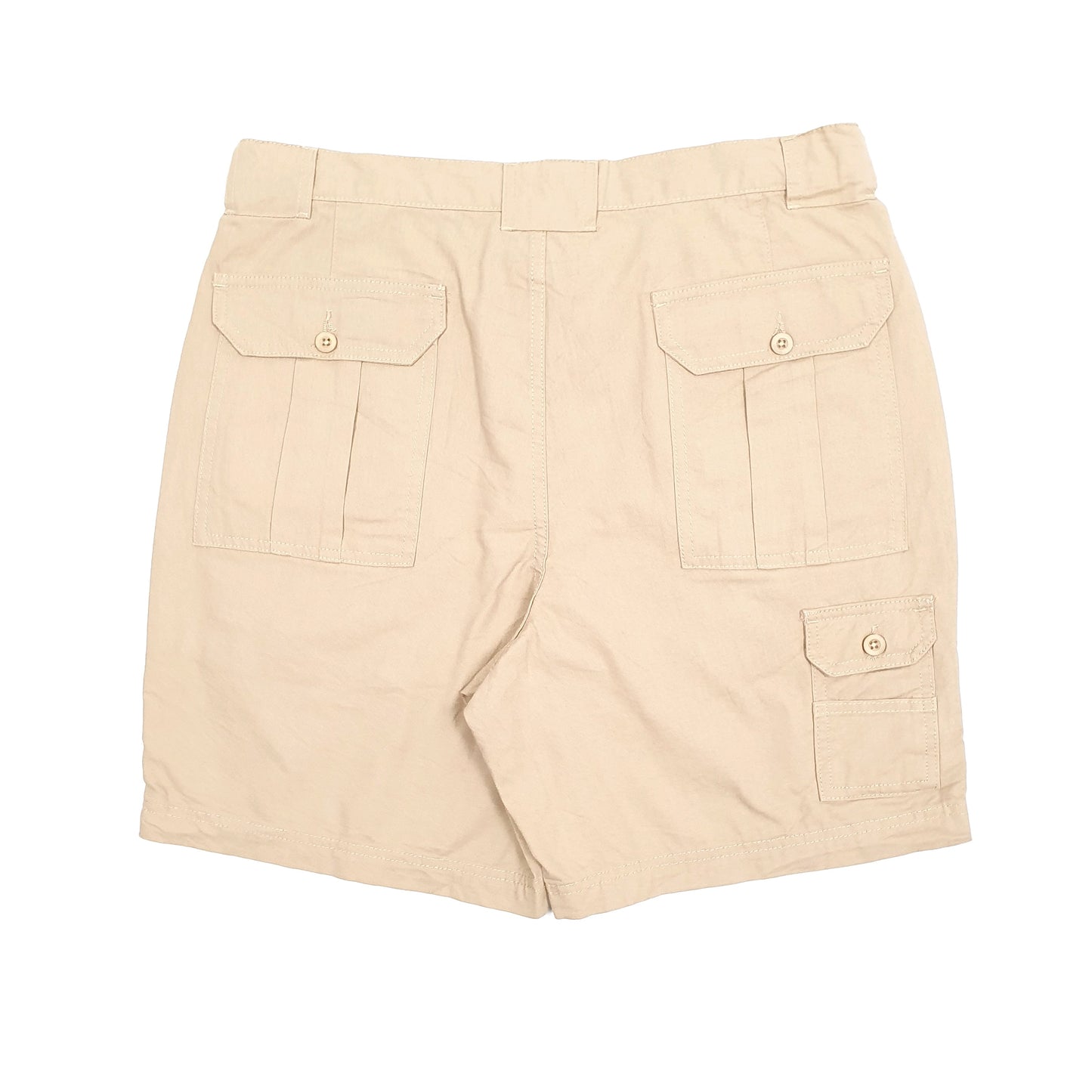 Mens Beige Adjust-a-band  Cargo Shorts