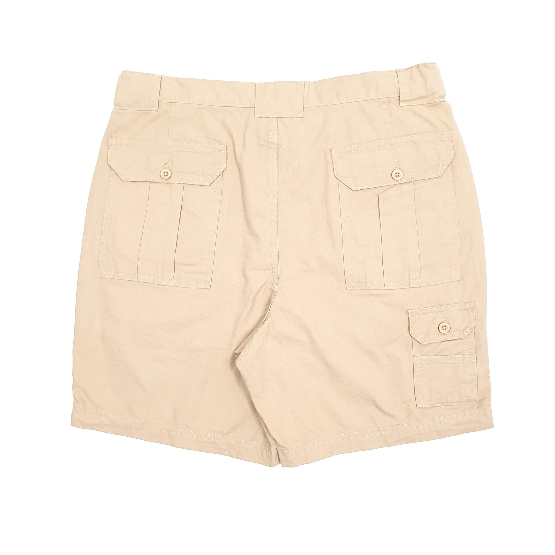 Mens Beige Adjust-a-band  Cargo Shorts