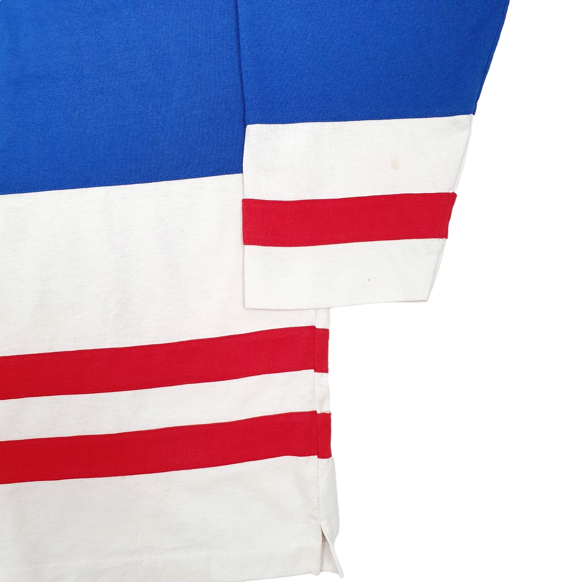 Mens Blue Starter NHL New York Rangers Ice Hockey Jersey Crewneck Jumper