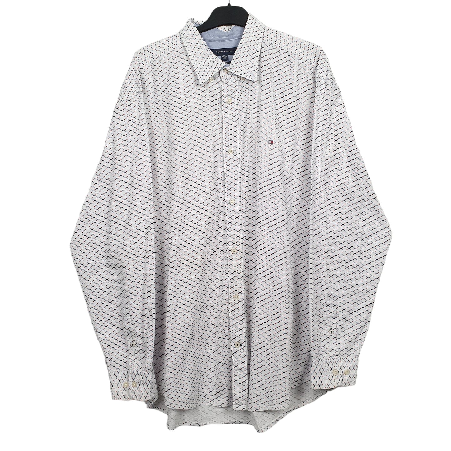 White Tommy Hilfiger Long Sleeve Shirt