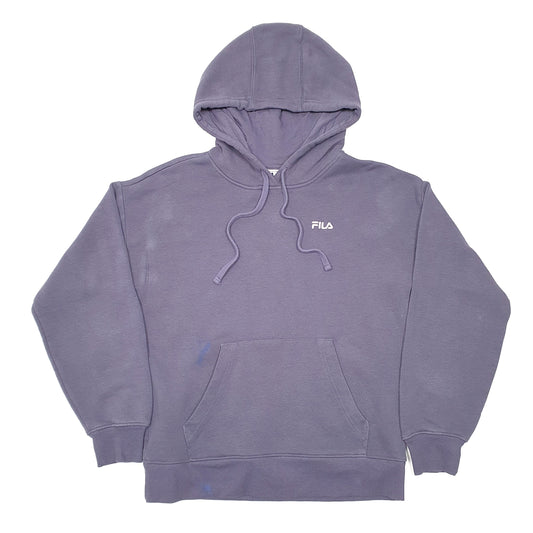 Mens Navy Fila  Hoodie Jumper
