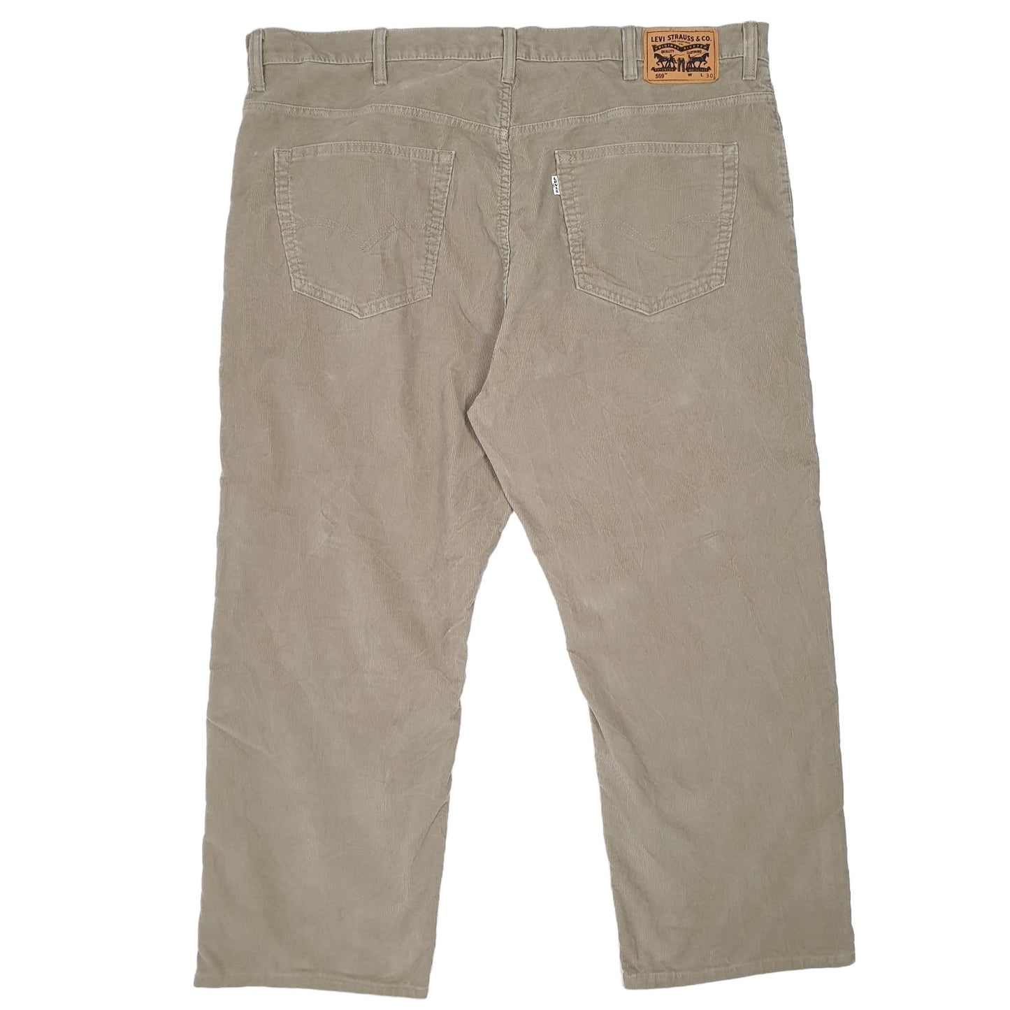 Mens Beige Levis Relaxed Corduroy Trousers
