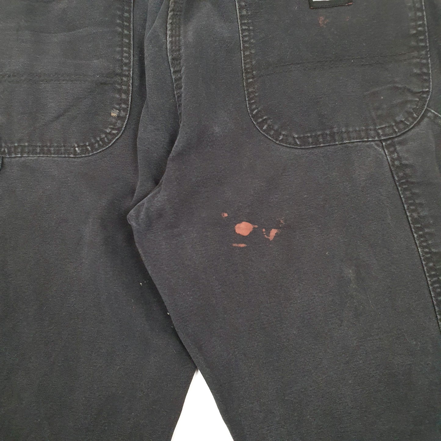 Mens Dickies Black Carpenter Trousers W36 L31 Black