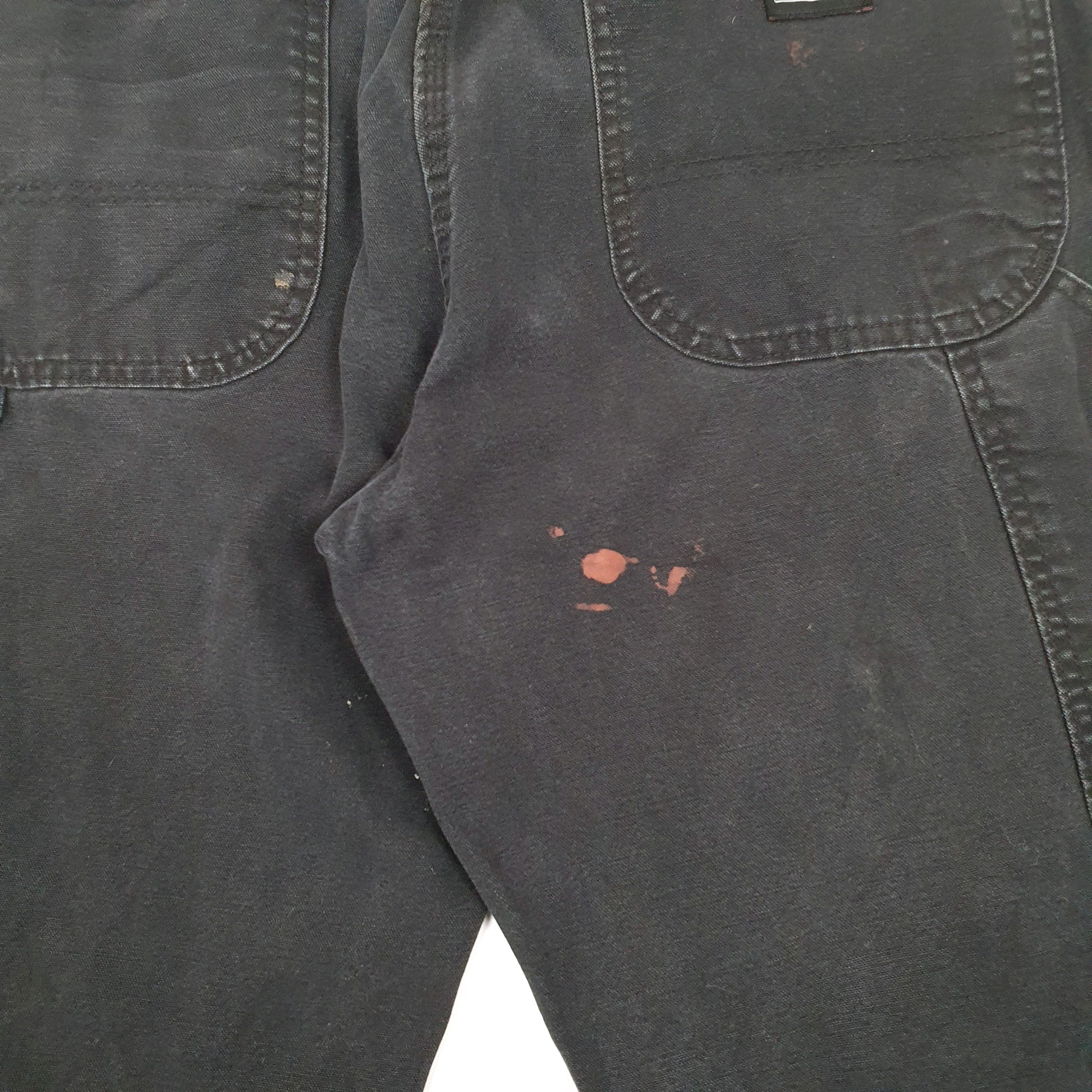 Mens Dickies Black Carpenter Trousers W36 L31 Black