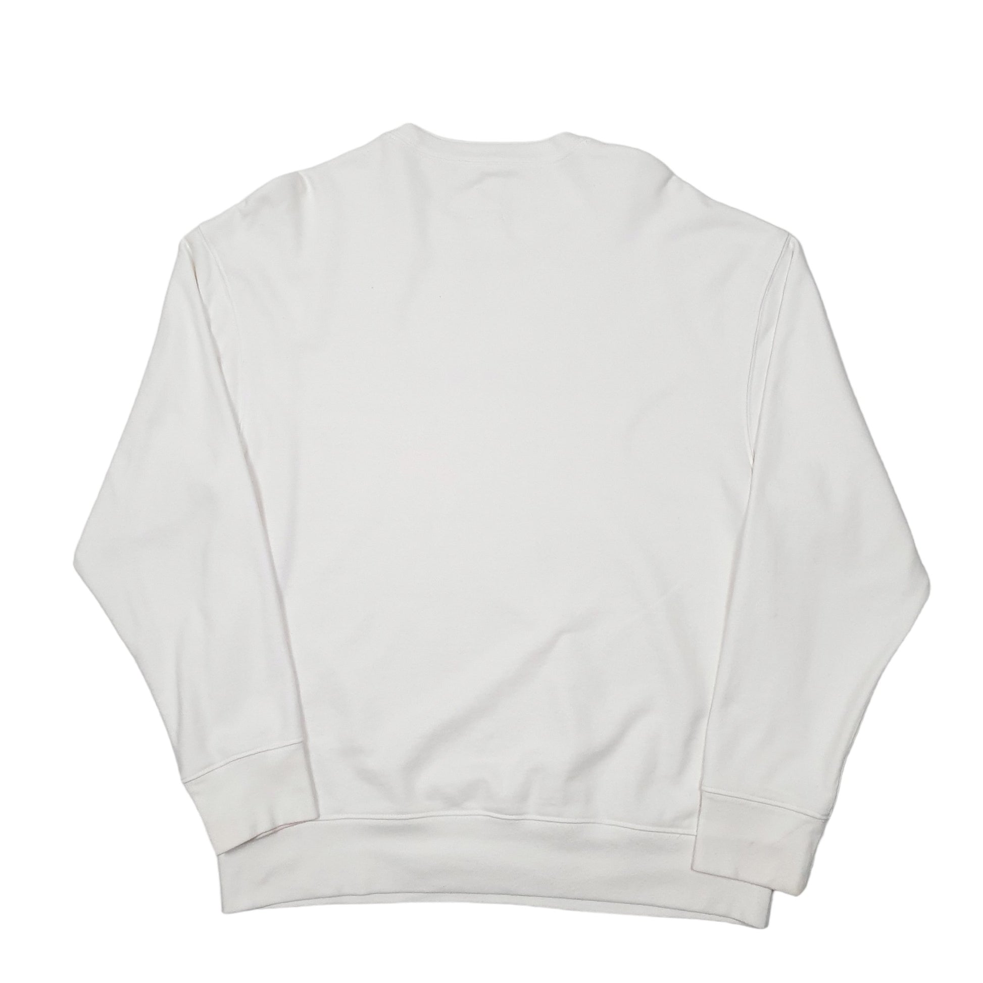 Mens White Levis Rainbow Spellout Relaxed Crewneck Jumper