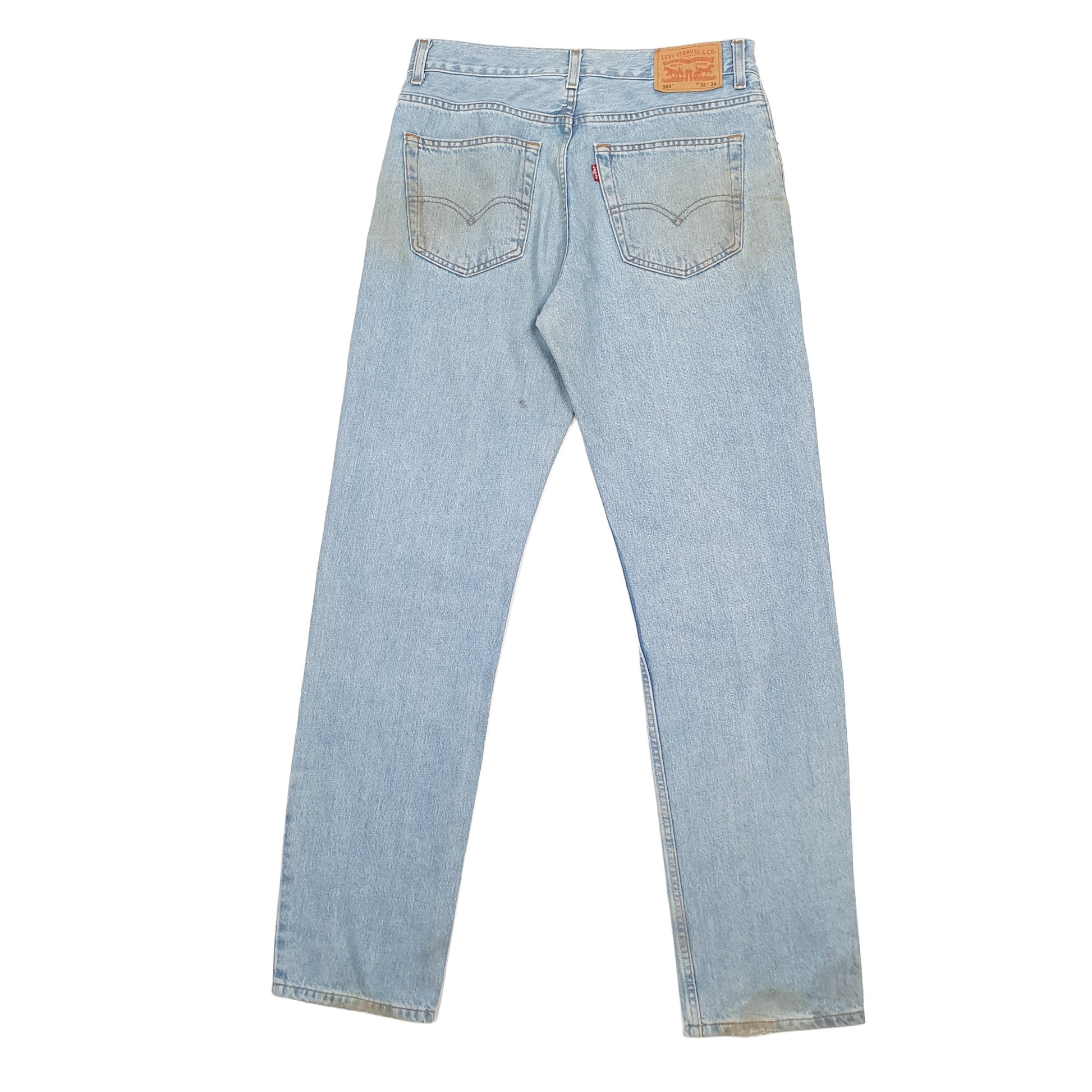 Mens Blue Levis  504 JeansW33 L34