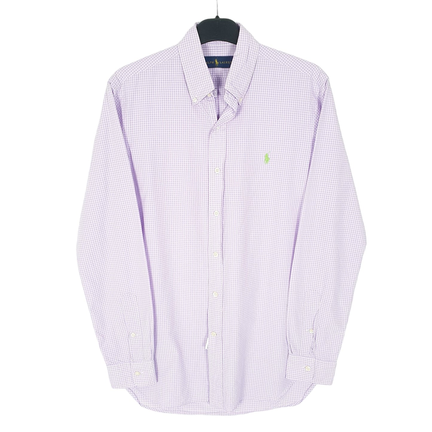 Ralph Lauren Long Sleeve Regular Fit Gingham Shirt Lilac