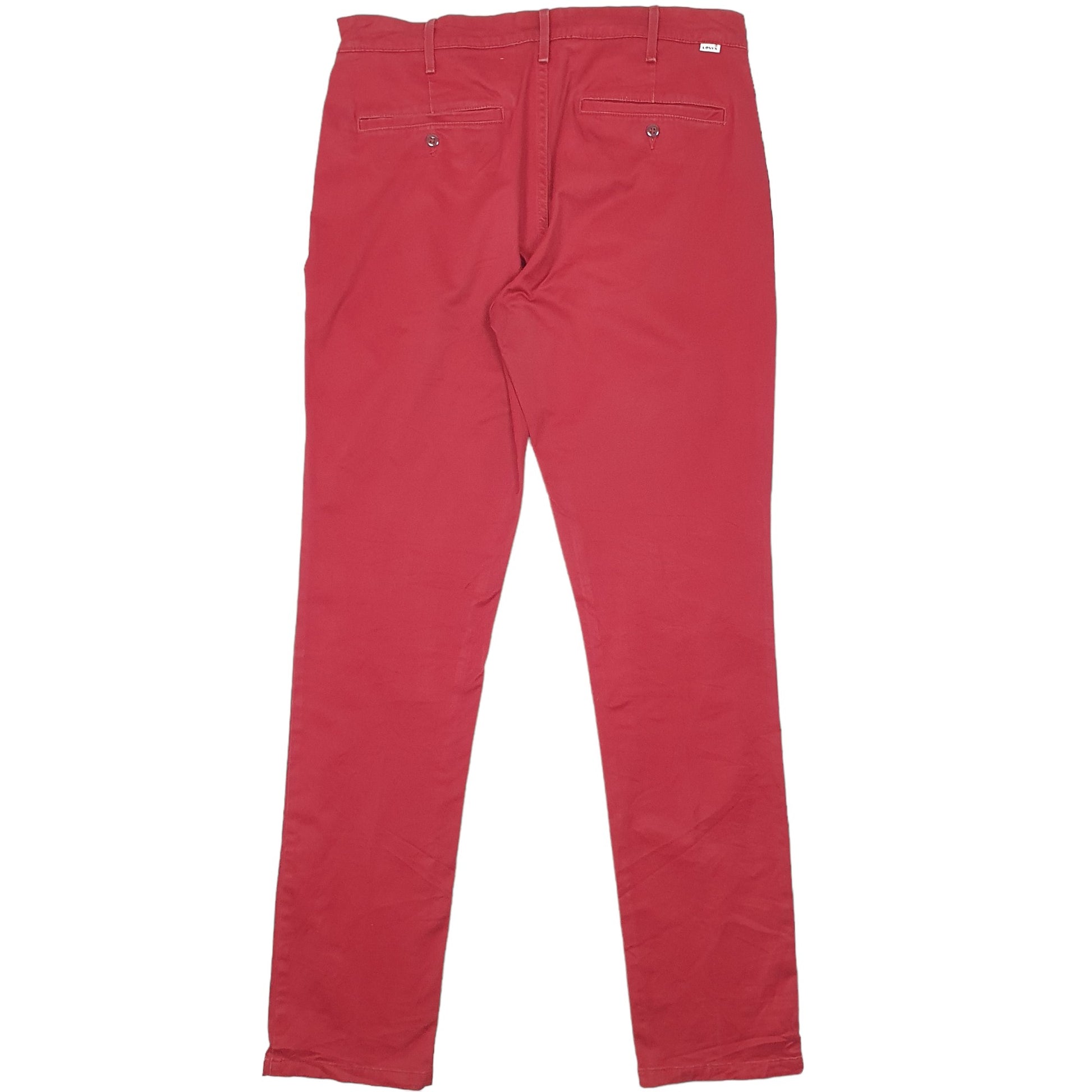 Mens Levis Red Chino Trousers W34 L36 Red