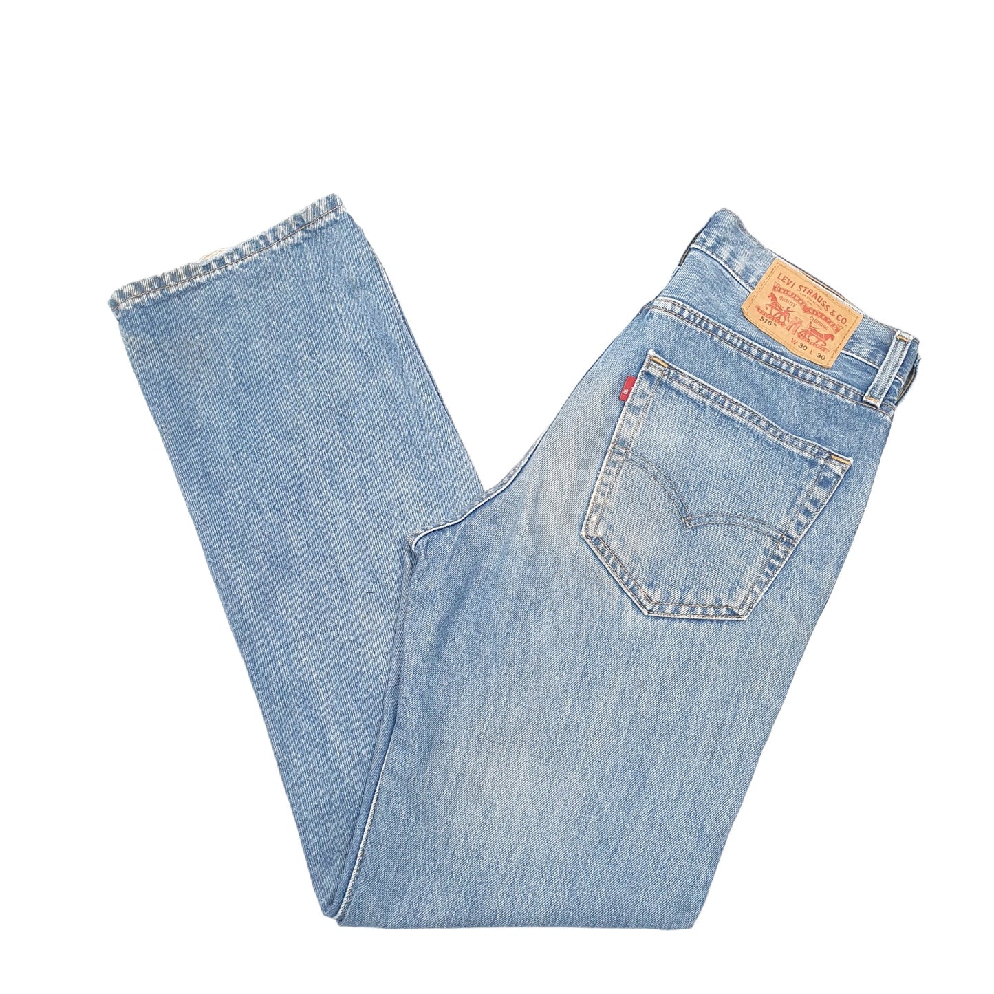 Mens Blue Levis Straight 516 JeansW30 L30
