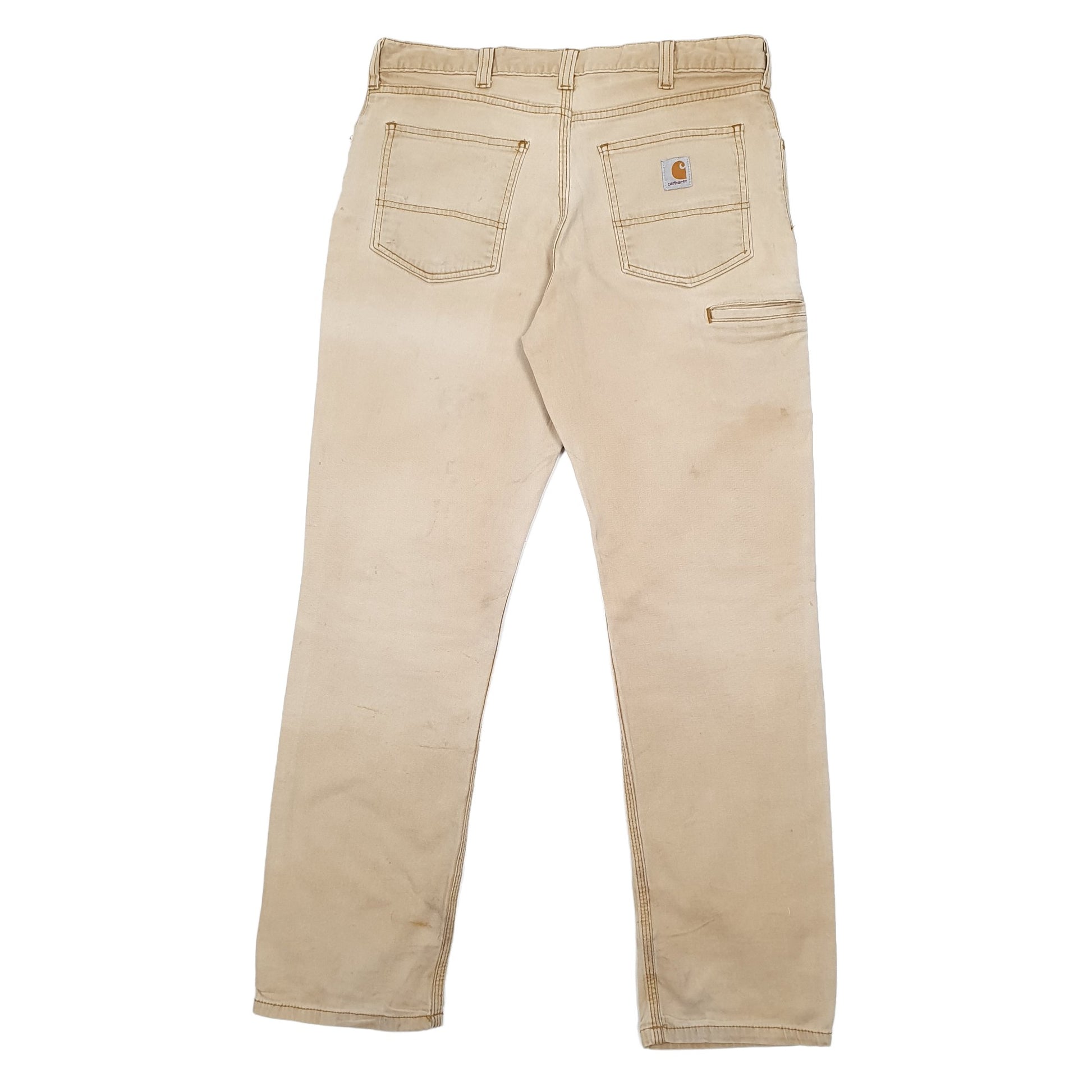 Mens Beige Carhartt  Carpenter Trousers