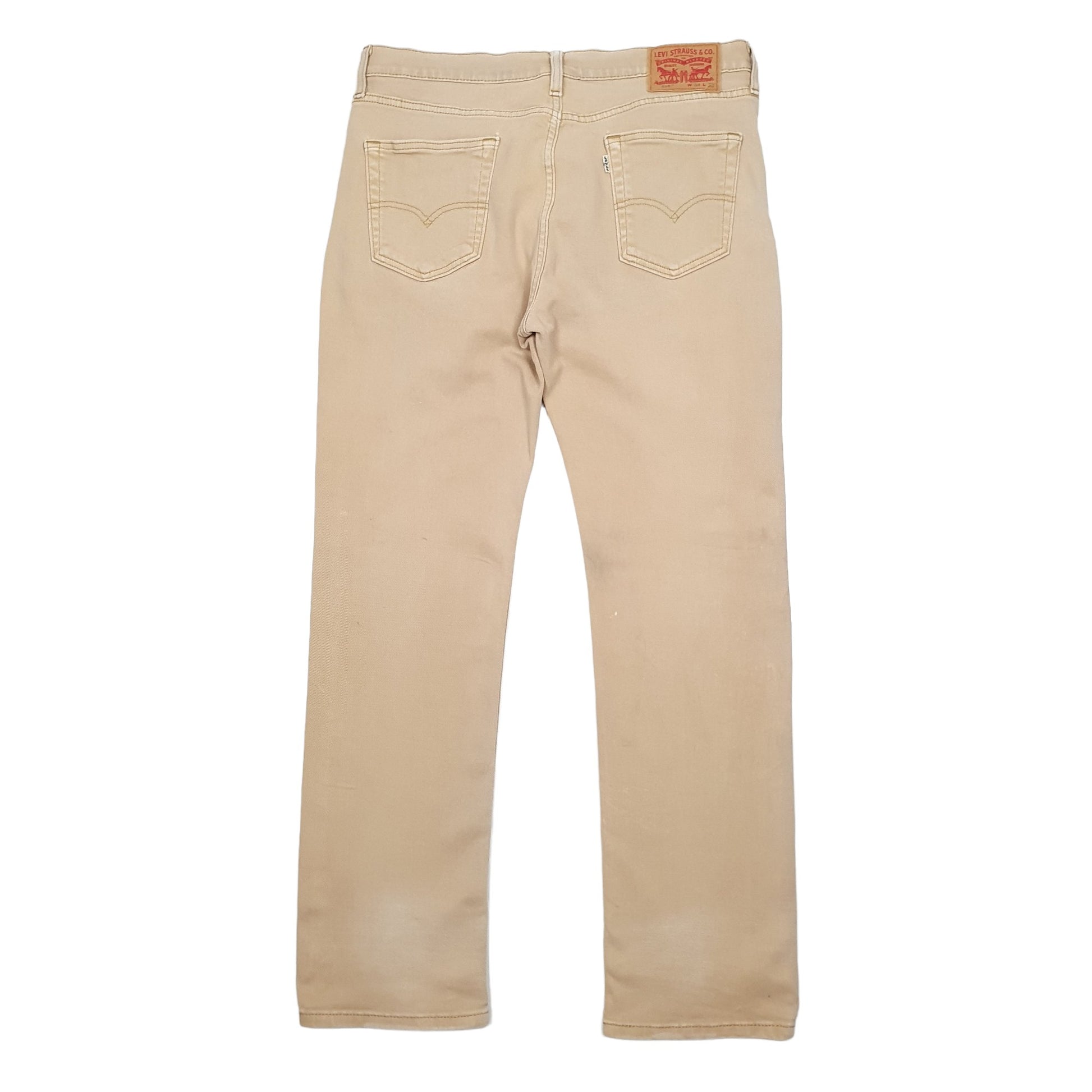 Levis 514 Straight Fit Jeans W34 L32 Beige