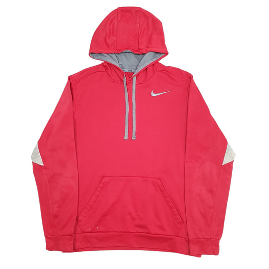 Mens Red Nike Therma-Fit Hoodie Jumper