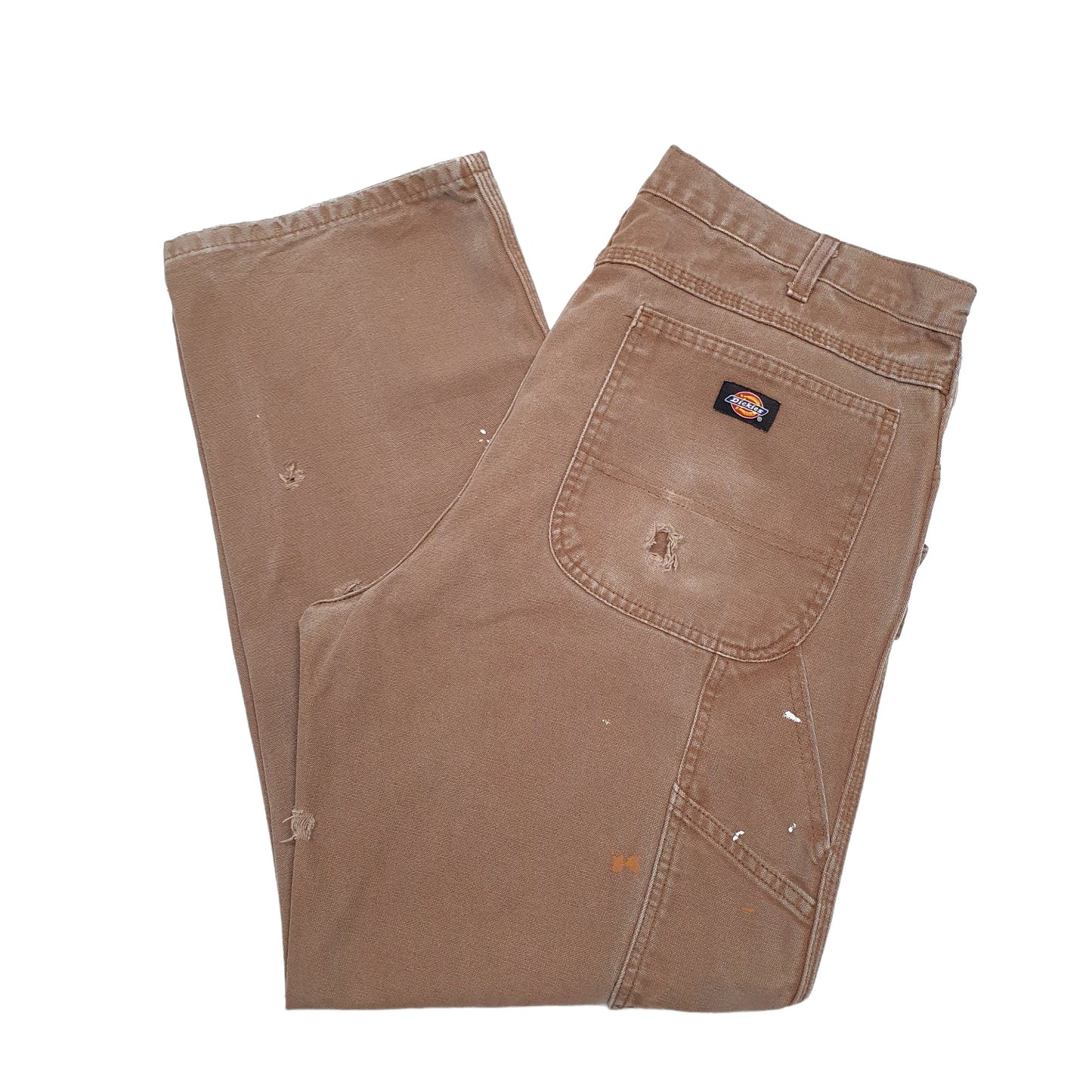 Mens Brown Dickies  Carpenter Trousers
