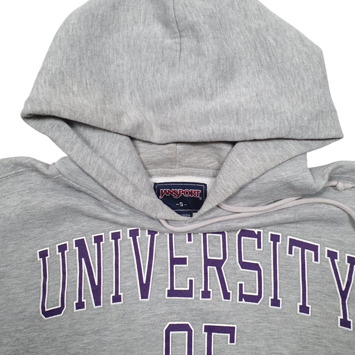 Mens Grey Jansport University of Scranton USA College Hoodie Jumper