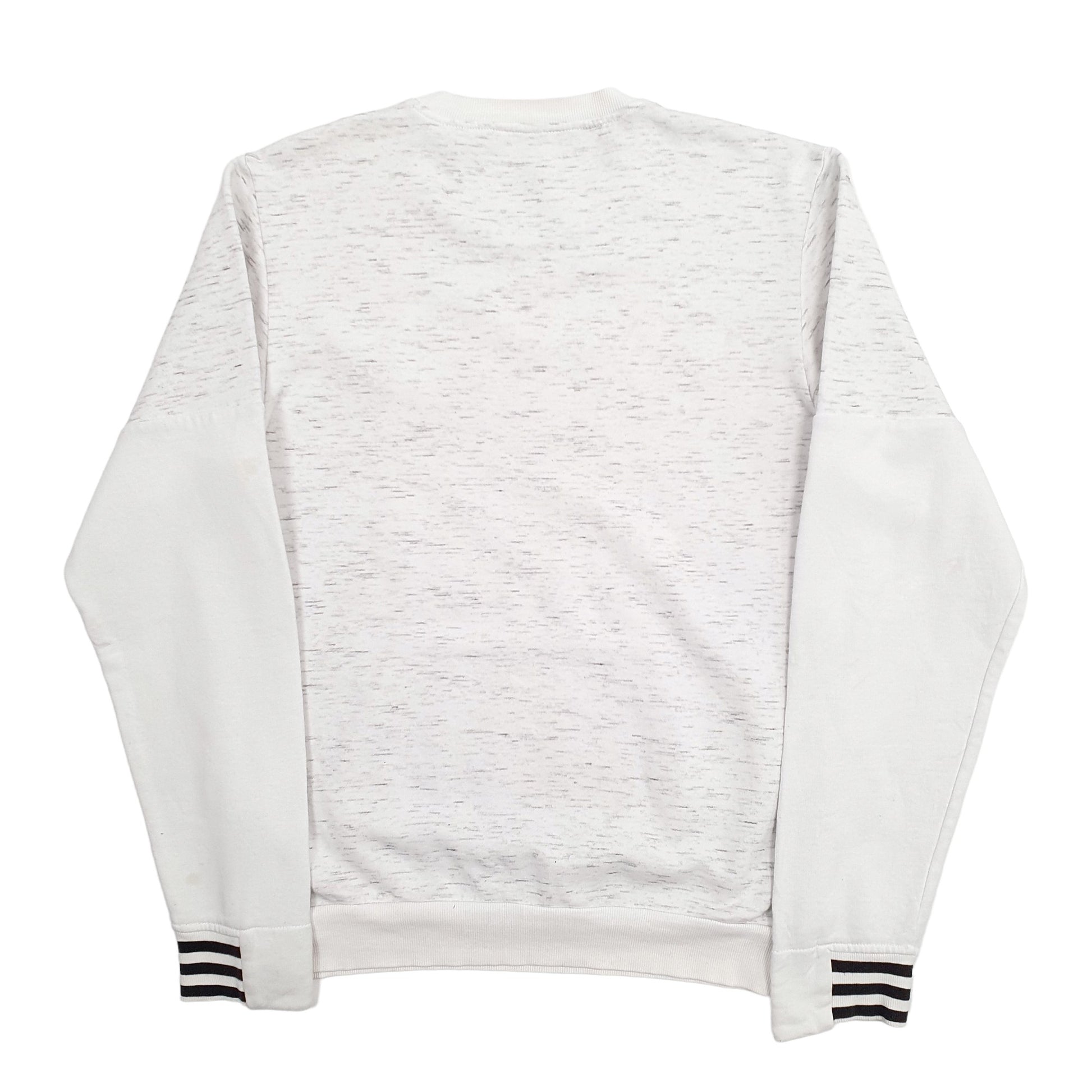 Mens White Adidas  Crewneck Jumper