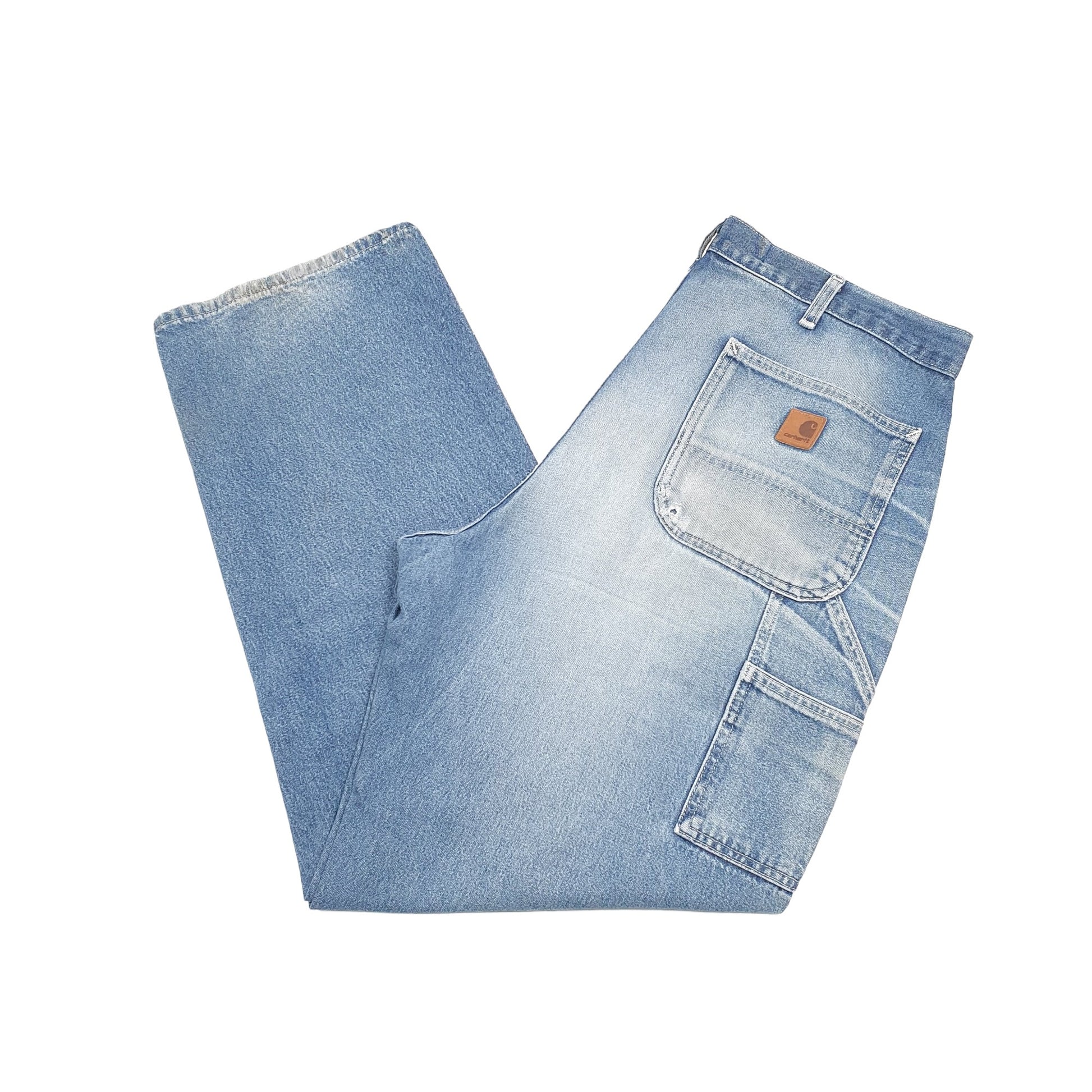 Carhartt Casual Loose Fit Carpenter Jeans W38 L32 Blue