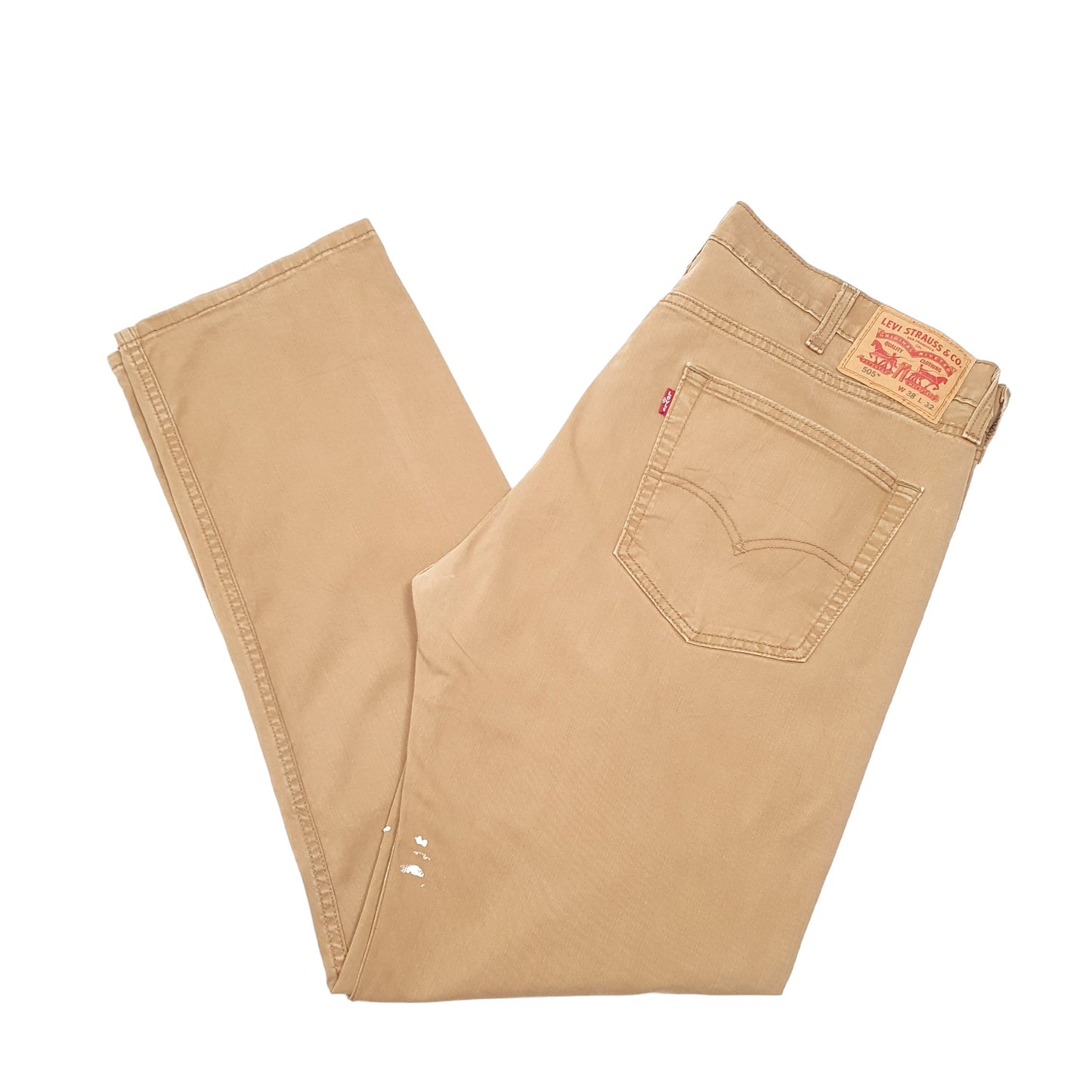 Mens Tan Levis 505 505 JeansW38 L32