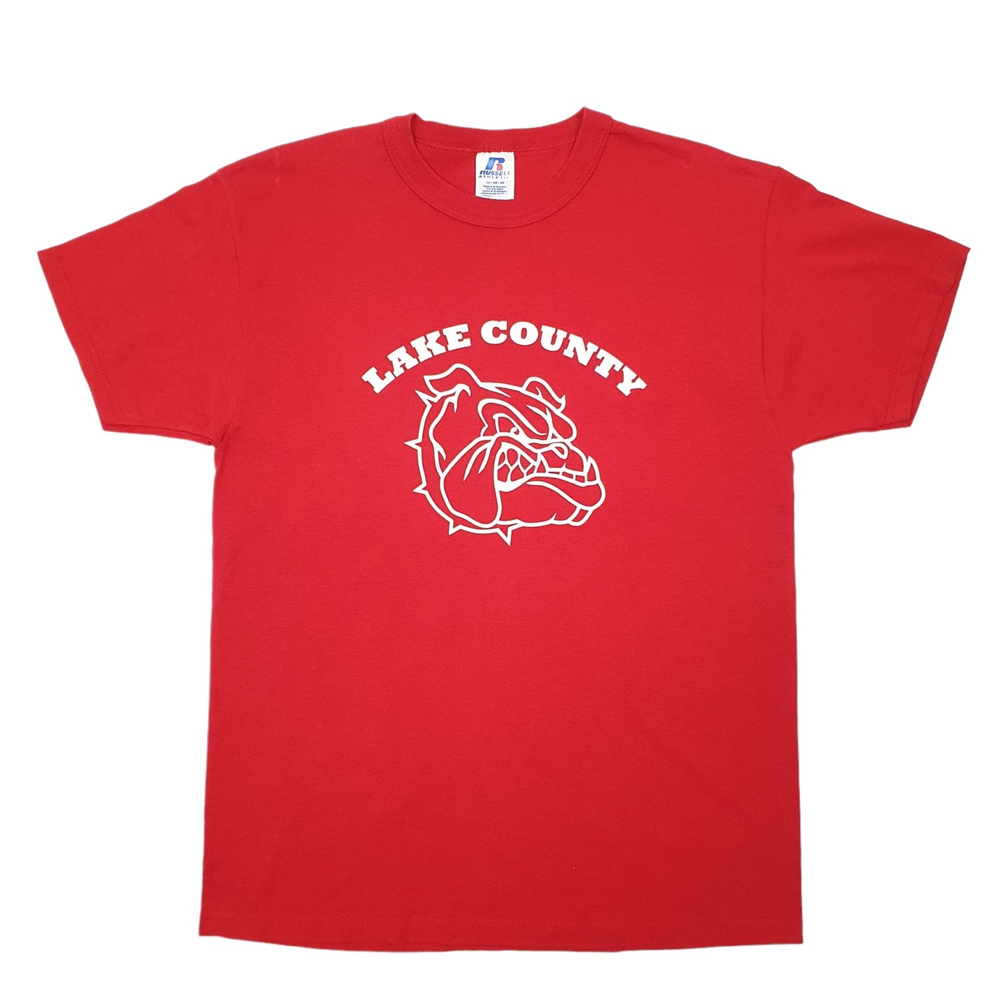 Russell Athletic Lake County Bulldogs Short Sleeve T Shirt Red