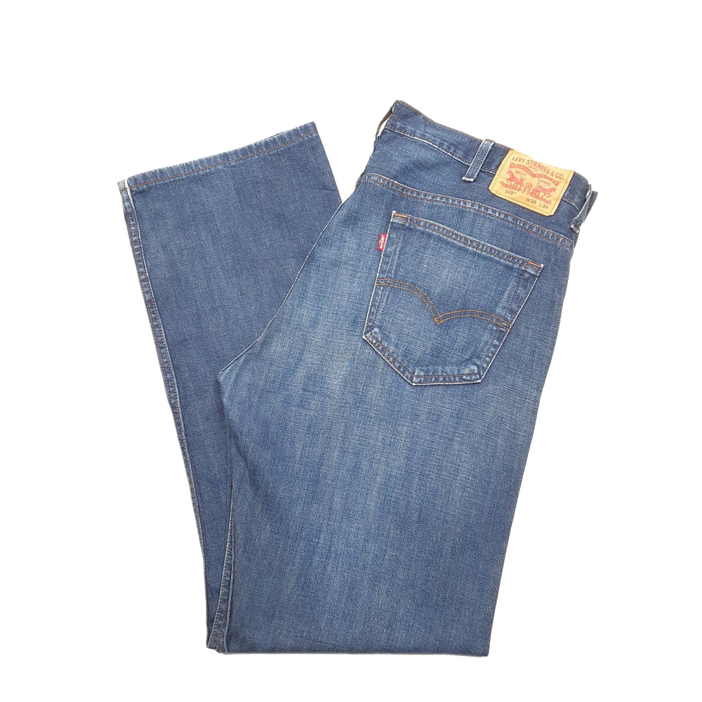 Levis 569 Loose Fit Jeans W38 L34 Blue