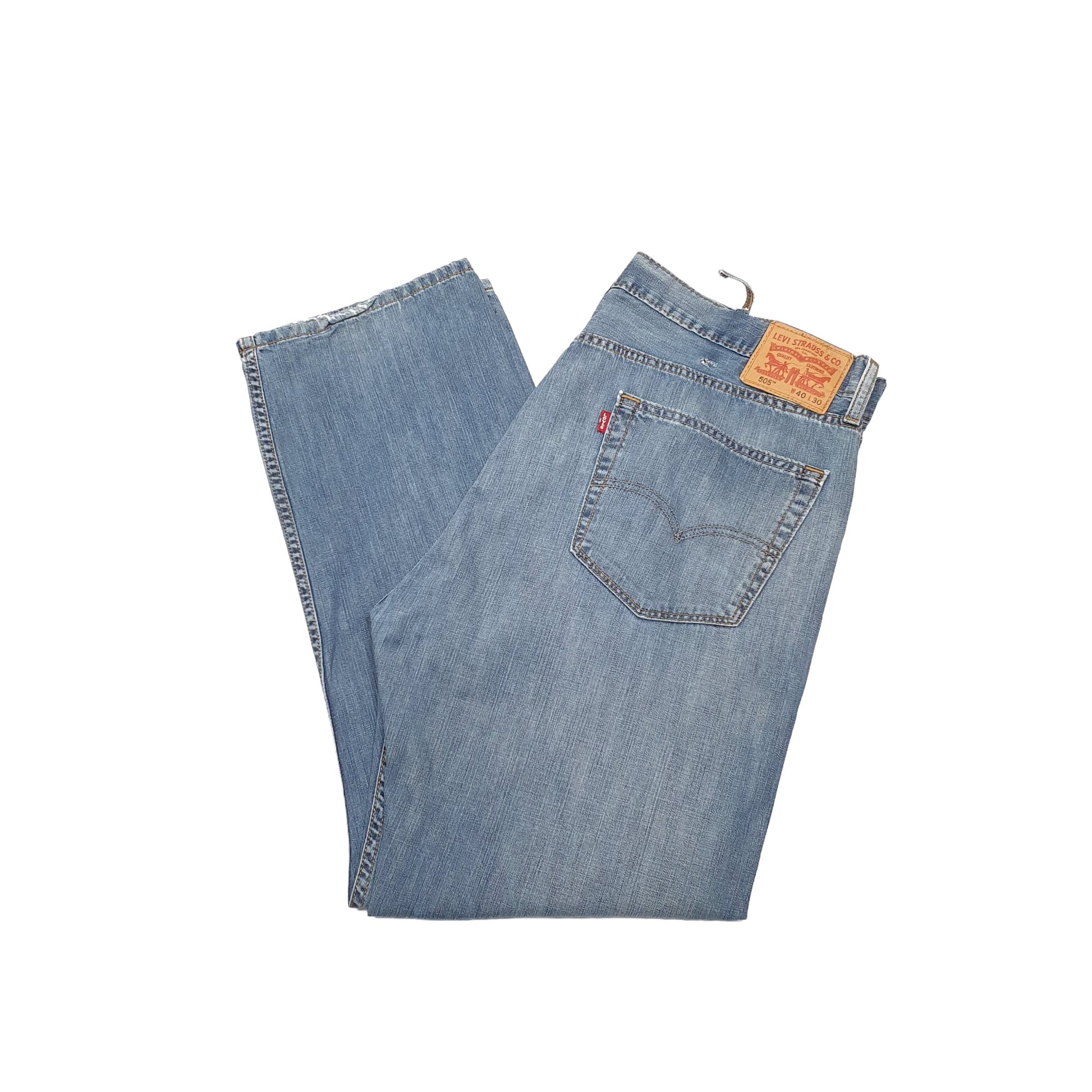 Levis 505 Regular Fit Jeans W40 L30 Blue