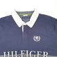 Mens Grey Tommy Hilfiger Rugby Spellout Short Sleeve Polo Shirt