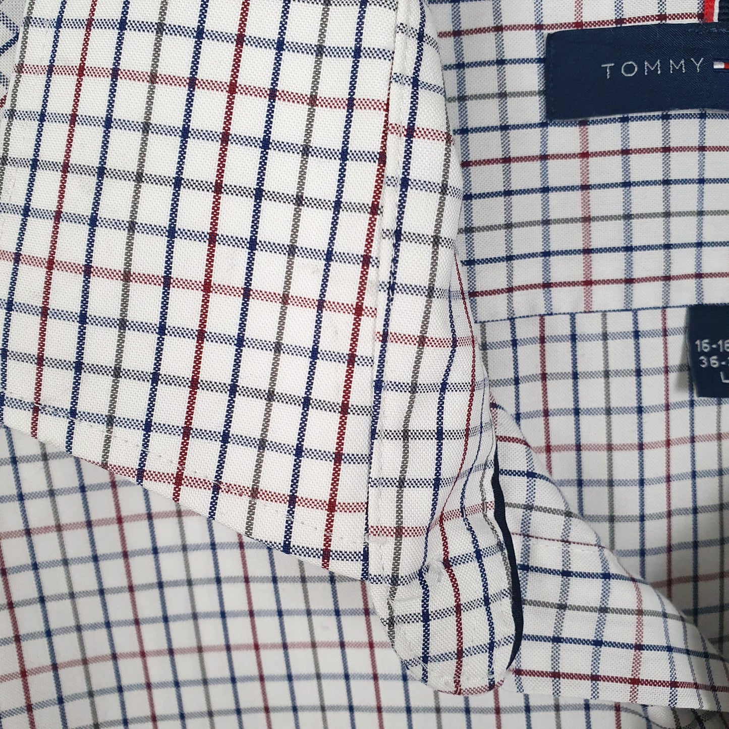 Tommy Hilfiger Long Sleeve Regular Fit Check Shirt White