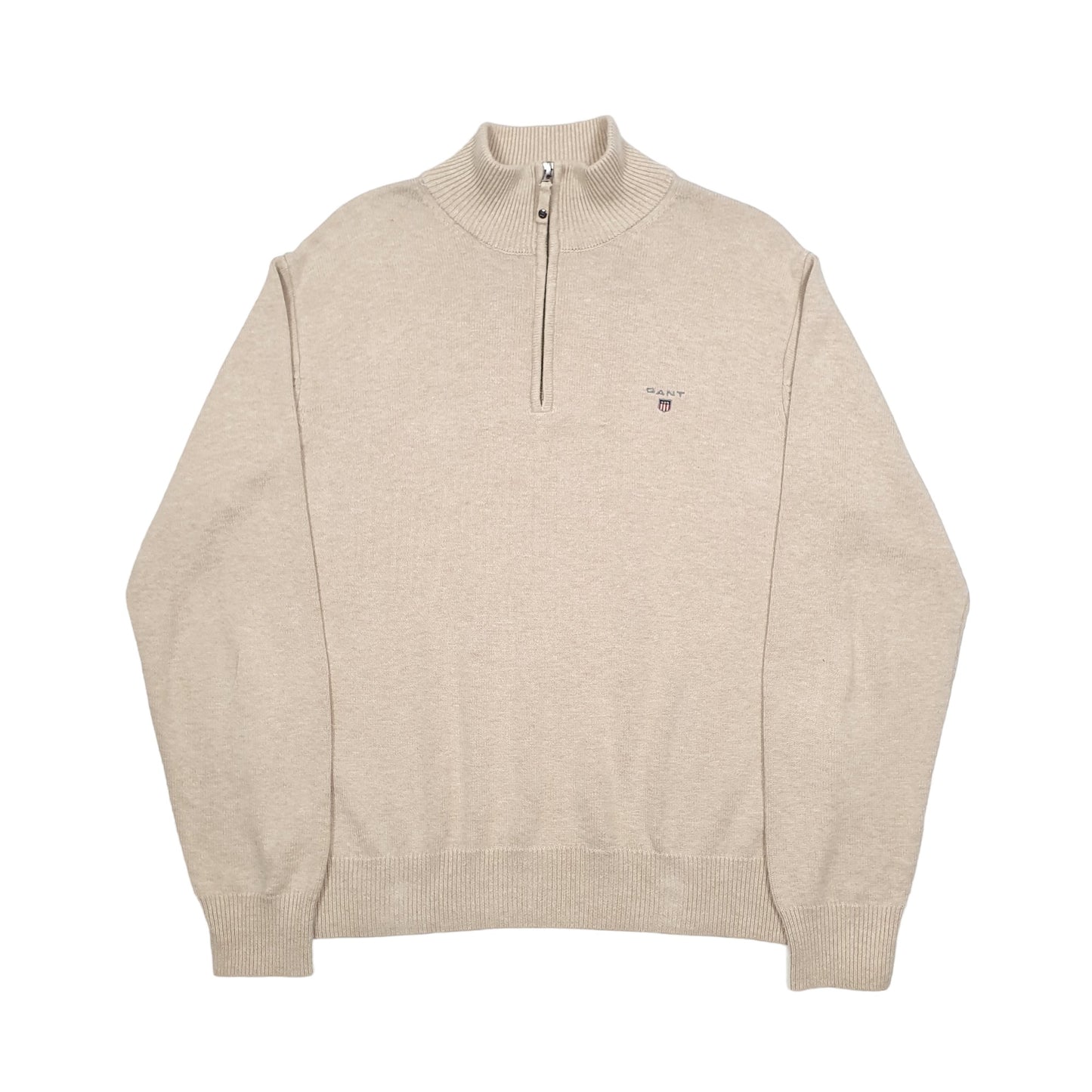 GANT Quarter Zip M Beige