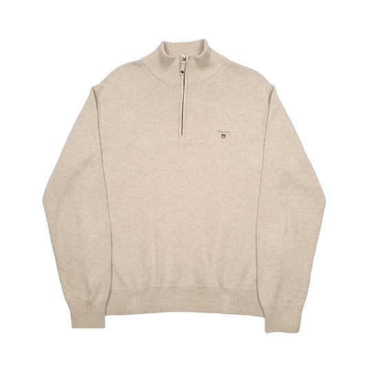 GANT Quarter Zip M Beige