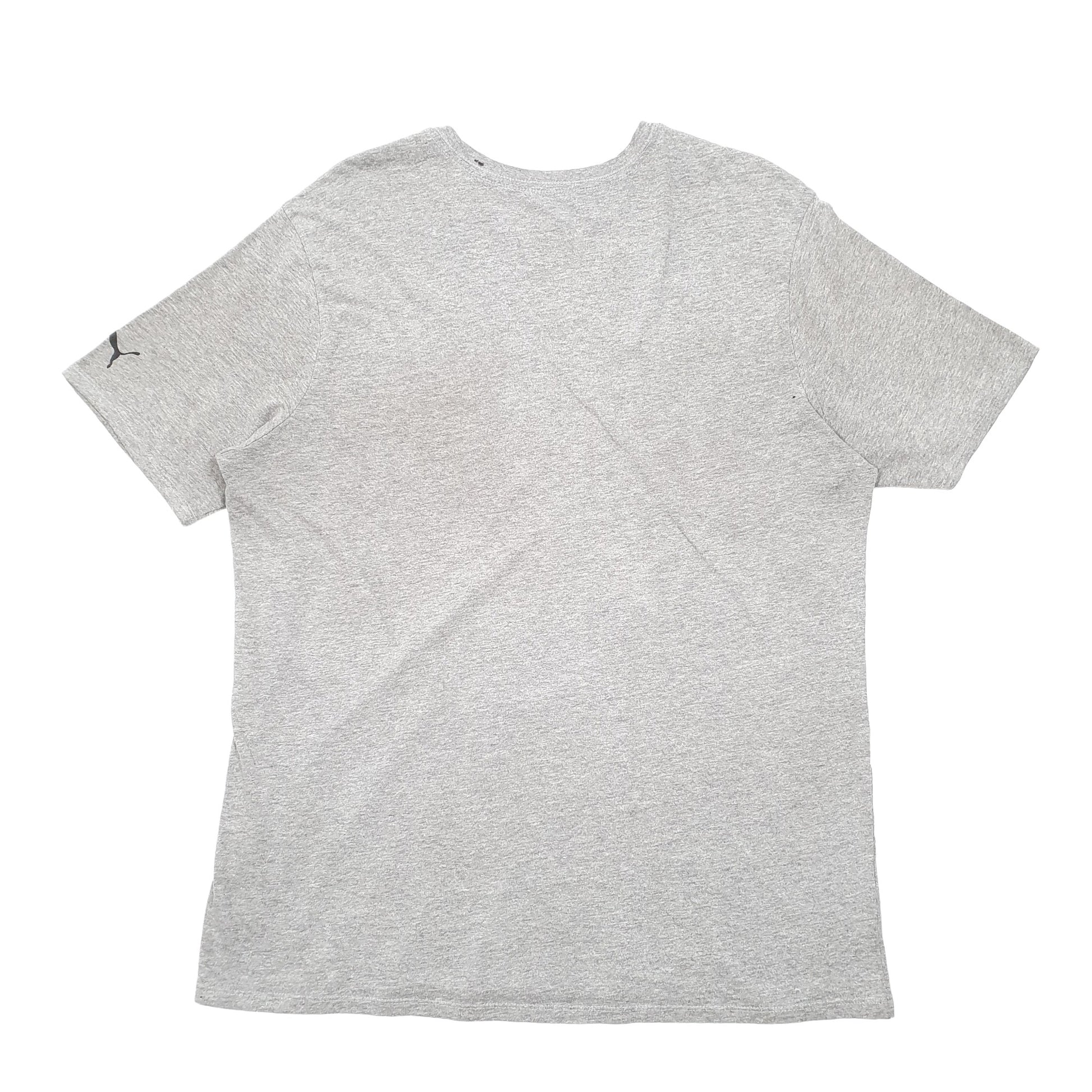 Puma Short Sleeve T Shirt Grey