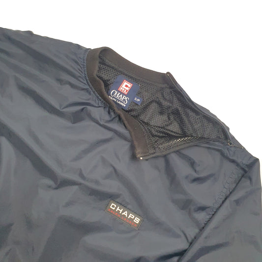Chaps Windbreaker Crewneck M Black