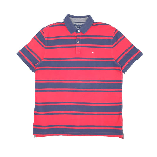 Mens Red Tommy Hilfiger  Short Sleeve Polo Shirt