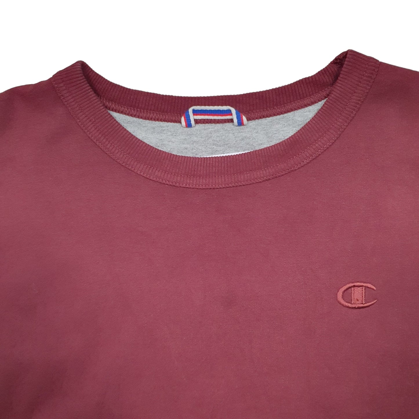 Mens Burgundy Champion  Crewneck Jumper