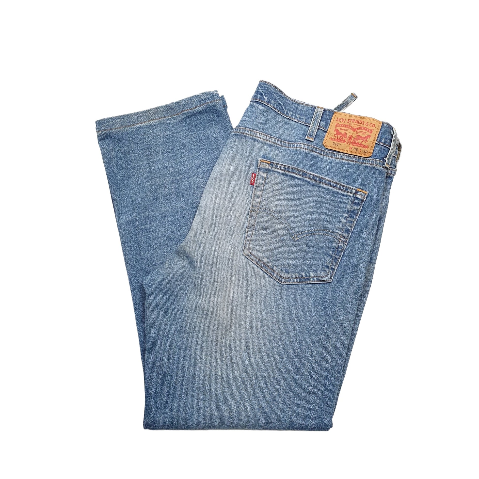 Levis 514 Straight Fit Jeans W38 L30 Blue