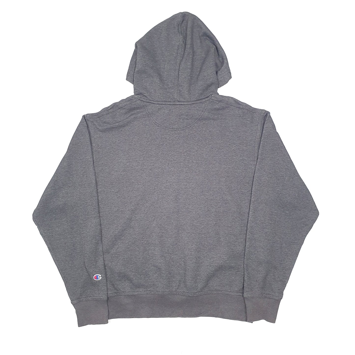 Champion Spellout Hoodie L Grey