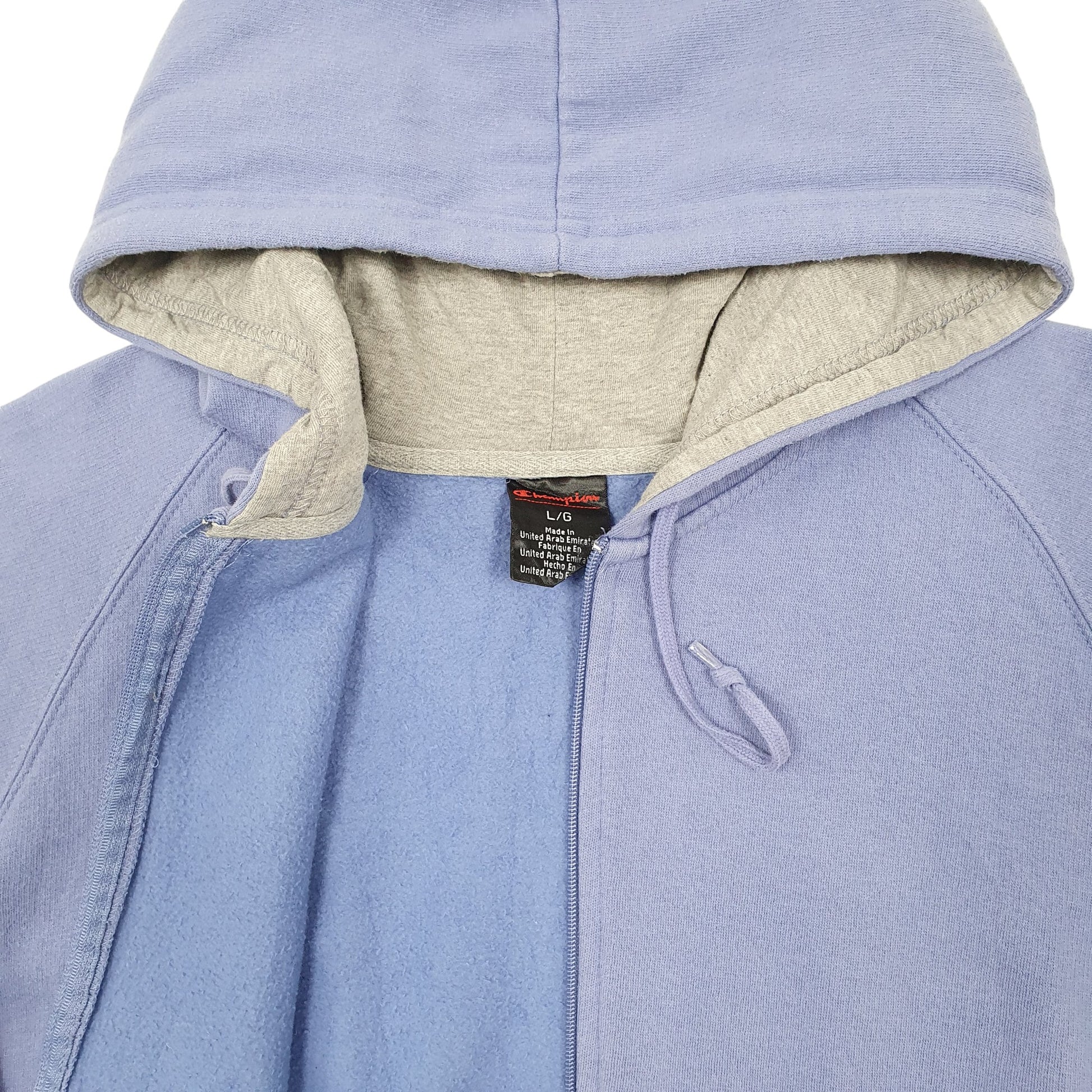 Womens Purple Champion Hoodie Full Zip Jumper