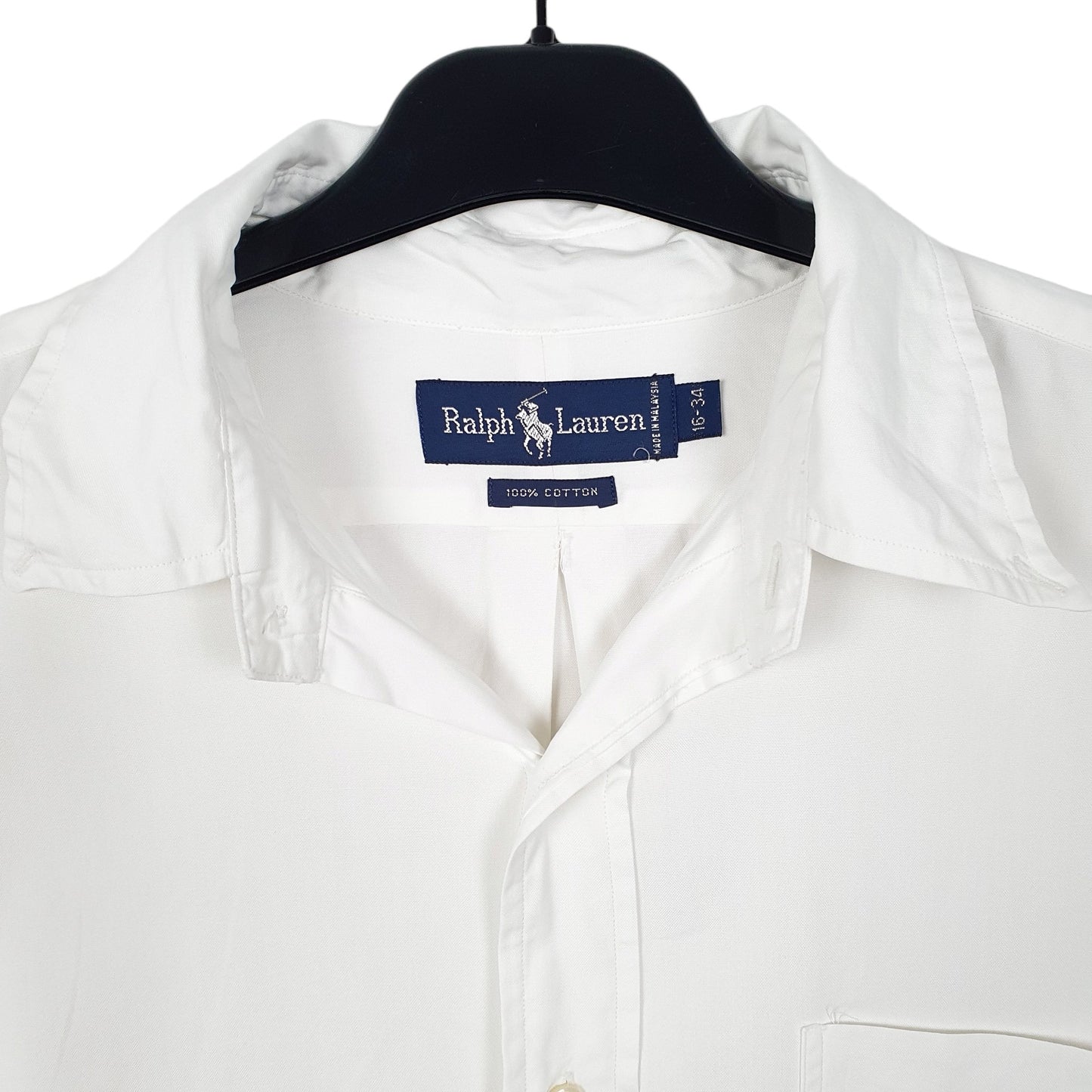 Mens White Ralph Lauren Oxford Long Sleeve Shirt