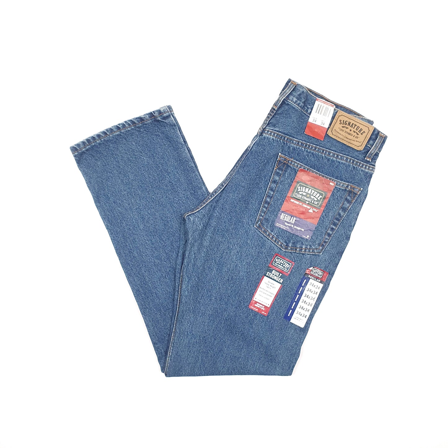 Levis Signature Regular Fit Jeans W34 L34 Blue