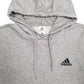 Mens Grey Adidas  Hoodie Jumper