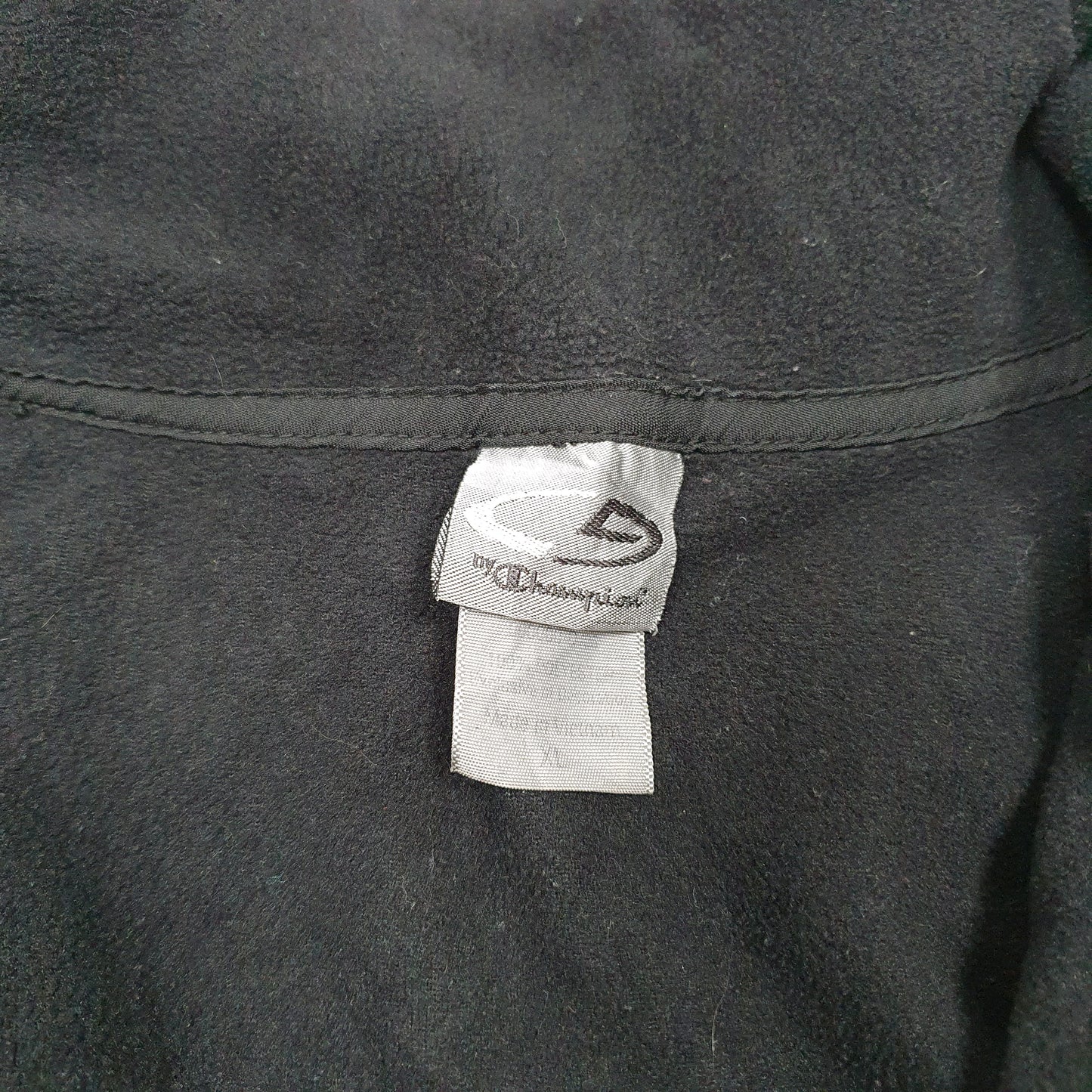 Mens Black Champion  Full Zip Jumper