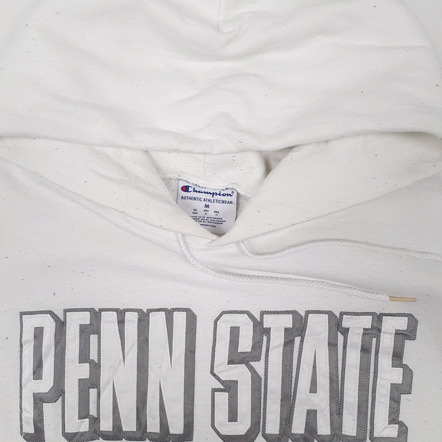 Mens White Champion Penn State Nittany Lions USA College Hoodie Jumper