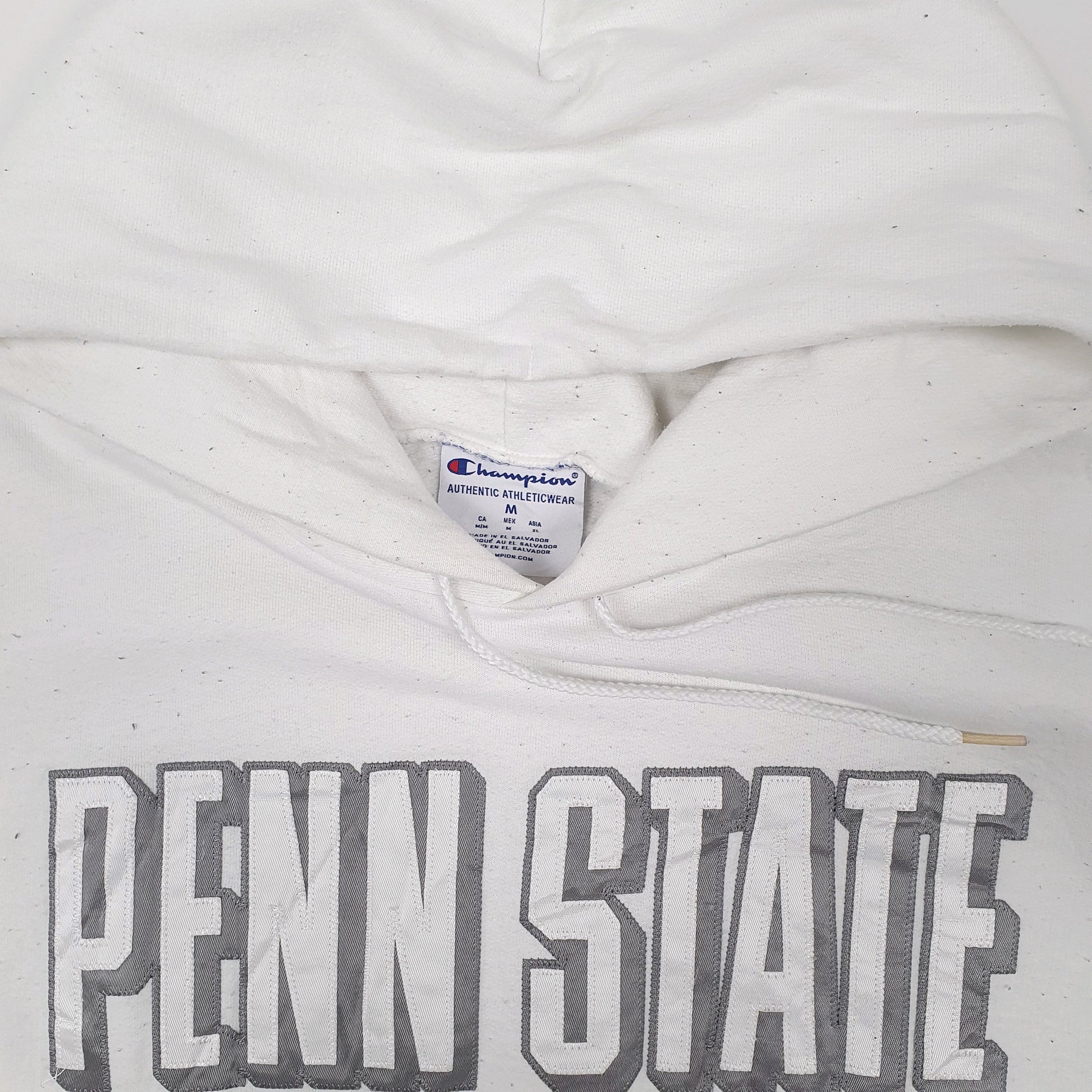 Mens White Champion Penn State Nittany Lions USA College Hoodie Jumper