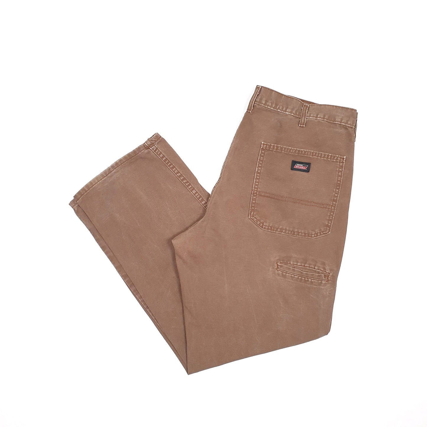 Mens Dickies Brown Carpenter Trousers W36 L30 Brown