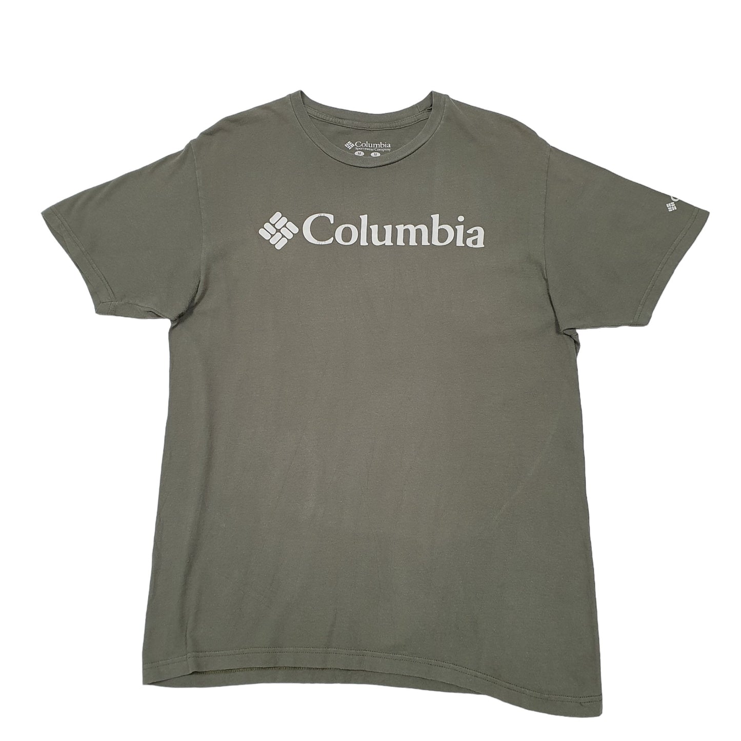 Mens Khaki Columbia Sportswear  Short Sleeve T Shirt