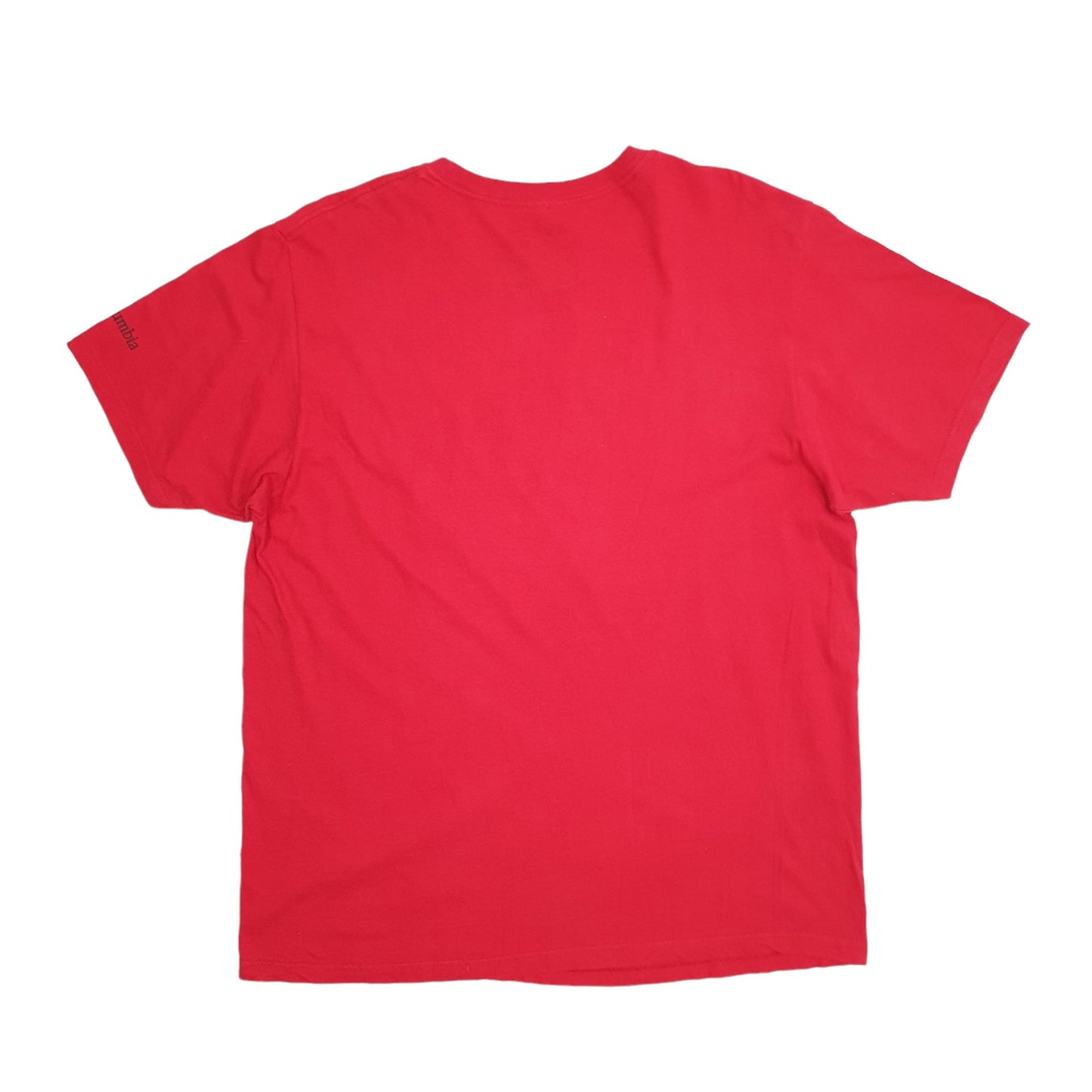 Mens Red Columbia Sportswear  Short Sleeve T Shirt