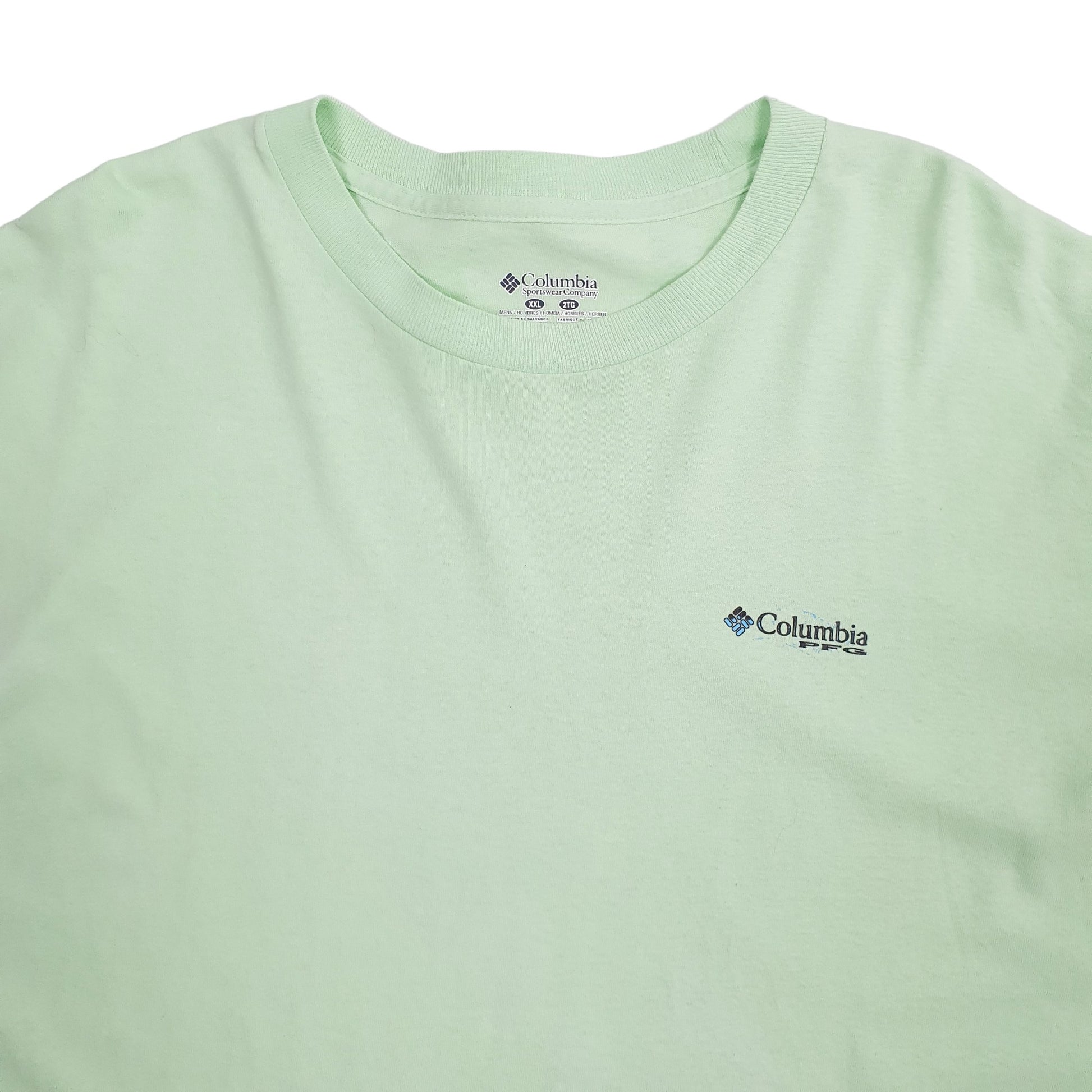 Mens Green Columbia Sportswear  Short Sleeve T Shirt