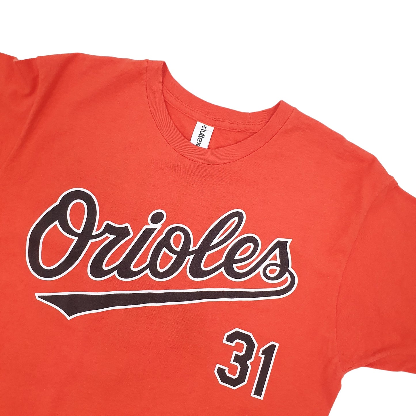 Tultex USA Orioles Baseball Short Sleeve T Shirt Orange