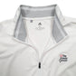 Mens Cream Adidas PGA Golf Palm Springs Quarter Zip Jumper