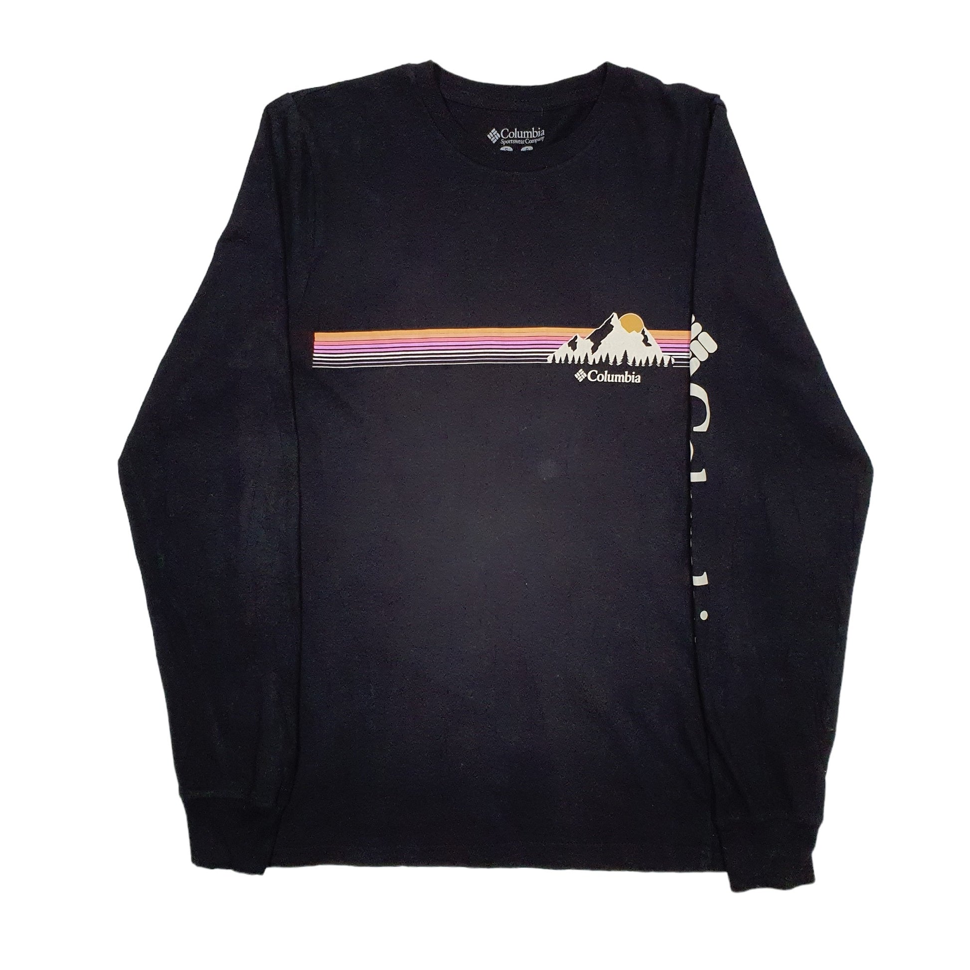 Mens Black Columbia Sportswear  Long Sleeve T Shirt